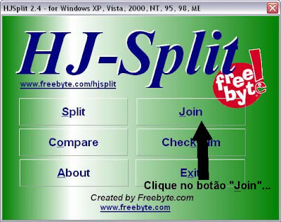 HJSPLIT - Divida Qualquer Arquivo, em Quantas Partes Quizer e Depois Junte-o Novamente Imagem 1
